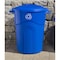 United Solutions COLORmaxx Trash Can, 32 gal Capacity, Plastic, Blue, Lid Closure TI0028 - alternate 4