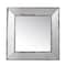 Homeroots 18" Brown Square Metal Framed Antiqued Glass Accent Mirror 484979 - alternate 1