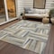 Homeroots 10' X 14' Beige Gray And Ivory Geometric Washable Indoor Outdoor Area Rug 598237 - alternate 9