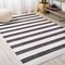 Jonathan Y Aveiro Wide Stripe Black/Cream 5 ft. x 8 ft. Indoor/Outdoor Area Rug SMB112B-5 - alternate 7