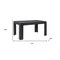Homeroots 36" Black Dining Table 355697 - alternate 8
