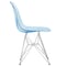 Leisuremod Bristol 5-Piece Modern Dining Set: Round MDF Table & 4 Eiffel Plastic Chairs with Chrome Legs, 5PK BTBL-35BL-CR19TBU4 - alternate 9