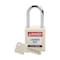 Brady Velocity Lockout Padlocks Nylon 1.5in Shackle Clearance KD White SDPL-WHT-38ST-KD - alternate 1