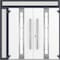 Vdomdoors Metal Double Doors Deux 1717 Gray Graphite Frosted Glass 1 Sidelight and Top Transom Entry Modern P DEUX1717DEXD-GRE-W72+12xH80+12-LH-I - alternate 4