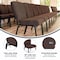 Flash Furniture Advantage Signature Elite Java Church Chair, 20" Wide PCRCB-106 - alternate 8