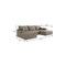 Homeroots 107" Camel Corduroy Modular Compression Foam Sofa With Ottoman And Toss Pillows 712956 - alternate 5