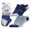 Railroad Sock Unisex No Show Socks, Merino Wool/Nylon/Spandex, Navy/Blue, 5-10 W; 4 -7.5 M, 2 PK OD291NSBL - alternate 1
