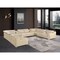 Homeroots Beige Italian Leather Power Reclining U Shaped Twelve Piece Corner Sectional With Console 632553 - alternate 9