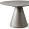 Homeroots 47" Gray Rounded Solid Wood Pedestal Base Dining Table 372066 - alternate 4