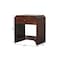 Homeroots 20" Walnut Solid Wood Round One Drawer Nightstand 722581 - alternate 5
