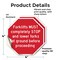 Signmission Forklifts Must Completely Stop and, 4 inch X 4 inch, Vinyl Decal, 2PK OC-D-2PACK-4-256 - alternate 3