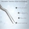 A2Z Scilab Forceps Micro 6 Inch Offset Serrated Narrow-Tip Stainless Steel Tweezers A2Z-ZR1135 - alternate 5