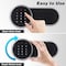 Soulyi 0.5 Cubic Feet Safe Box with Digital Keypad & Keys, For Jewelry Document Cash In Home Office Hotel SFD-03 - alternate 6