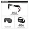 Milwaukee Tool BOLT Eye Visor - Tinted Dual Coat Lens (Compatible with Milwaukee Safety Helmets), 5 in Height 48-73-1416 - alternate 9