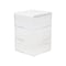 Martha Stewart Brody Clear Plastic Storage Organizer Bins W/ White Engineered Wood Lid, 3 Pack Small, 3.75in x 3in BE-PB4517-3WD-CL-WH-MS - alternate 1