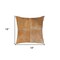 Homeroots Set of Two 18" Tan Cowhide Throw Pillows, 2PK 544616 - alternate 5