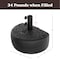 Pure Garden Half Moon 34 lb Weighted Semicircle Umbrella Base 50-LG1211 - alternate 11