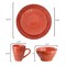 Elama Malibu Jasper 16-Piece Stoneware Dinnerware Set in Orange ELM-MALIBU-JASPER - alternate 9