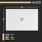 Anzzi Alexander 60 in. L x 32 in. W Alcove Shower Pan Base w/ Center Drain in Glossy White Marine Acrylic SB-AZ201C - alternate 8