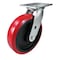 Hyw Products Heavy Duty Caster 8in Polyurethane on Plastic Wheel, Swivel 40-80S-A1-PU - alternate 1
