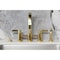 Kingston Brass Bridge Kitchen Faucet with Brass Sprayer, Brushed Brass KS8267CTLBS - alternate 5