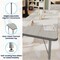 Flash Furniture Wren 60 in x 24 in Adjustable Height Activity Table, Thermal Laminate Top, Short Legs, Light Gray XU-A2460-REC-LTGRY-T-P-GG - alternate 9