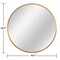 Homeroots 20" Gold Round Aluminum Framed Bathroom Vanity Mirror 565016 - alternate 7