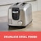 Black & Decker Stainless Steel Extra Wide 2 Slot Toaster in Silver T2707S - alternate 4