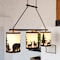 Vaxcel Acadia 3L Bronze Rustic Linear Chandelier Island Pendant Light Fixture Bear and Tree H0302 - alternate 7