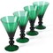 Martha Stewart Crispa 4 Piece 9.6 Ounce Handmade Glassware Set in Green 750123699M - alternate 1