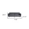 Homeroots 75" Dark Gray Linen Sleeper Sofa With Silver Legs 522394 - alternate 8