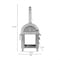 Koolmore Wood fire Pizza Oven, 3 Drawer Cabinet, Fridge and Cabinet, Sink, Side Burner, BBQ Grill and Cabinet KM-OKSKIT-CONFIG108 - alternate 10