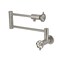 Kingston Brass Wall Mount Pot Filler Faucet with Knurled Handle, Brushed Nickel KS4108RKX - alternate 1