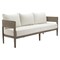 Homeroots 78" Beige Polypropylene Aluminum Sofa 667651 - alternate 7