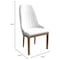 Leisuremod Verisma Collection Modern Wooden Dining Chair in White, 2PK VC57W2 - alternate 10