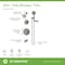 Symmons Elm Two Handle Wall Mounted Tub and Shower Trim Kit with Hand Shower (Valves Not Included) 5596STN15TRM - alternate 3