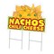 Signmission Nachos Chili Cheese Die Cut Yard & Stake plastic coroplast window, 2436-Nachos Chili Cheese C-DC-2436-DS-Nachos Chili Cheese19 - alternate 1