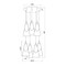 Z-Lite Aimie 7-Light Chandelier, 18 in W x 16 in H, Modern Gold 828P7-7R-MGLD - alternate 8