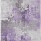 Homeroots 9' X 12' Purple Eggplant And Ivory Abstract Washable Indoor Outdoor Area Rug 616842 - alternate 6