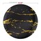 Smarty Had A Party 10.25" Black with Gold Marble Stroke Round Disposable Plastic Dinner Plates (120 Plates), 120PK 900BG-CASE - alternate 10