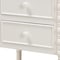 Baxton Studio Malinda Classic White Wood 3-Drawer End Table with Spindle Legs 253-14066-ZORO - alternate 6