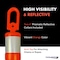 Traffic Kontrol Delineator Posts, High-Density Polyethylene+Elastomer, 45 in Height, 8 lbs, Orange 60 PK TKDP-ATOP-45-8-OR-60 - alternate 7