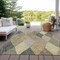 Homeroots 9' X 12' Brown Gold And Taupe Argyle Washable Indoor Outdoor Area Rug 613709 - alternate 8