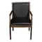 Regency Regent WallGuard Guest & Reception Waiting Room Wood Side Chair - Neo Walnut / Black Vinyl 9875NWBK - alternate 10