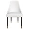 Leisuremod Allure Modern Dining Chair In White and Oak Wood Legs, 4PK AC49W4 - alternate 8