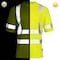 Dome75 Hi-Vis Short Sleeve Shirt, ANSI/ISEA 107-2020 Class 3, Type R, 100% Polyester Birds-Eye Mesh, MD DSS1431 - alternate 7
