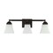 Jonathan Y Staunton 24" 3-Light Farmhouse Cottage Metal LED Vanity Light w/Frosted Glass Shades, Oil Rubbed Bron JYL7524A - alternate 11