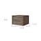 Homeroots 10" Brown Wood One Drawer Floating Nightstand 546179 - alternate 10