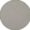 Homeroots 4' Ivory And Charcoal Round Geometric Indoor Outdoor Area Rug 573852 - alternate 1