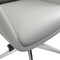 Leisuremod Summit High-Back Office Chair in Faux Leather & Aluminum Frame with Swivel & Tilt, White SOT21WL - alternate 7